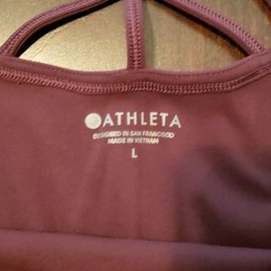 Athleta burgundy tank top